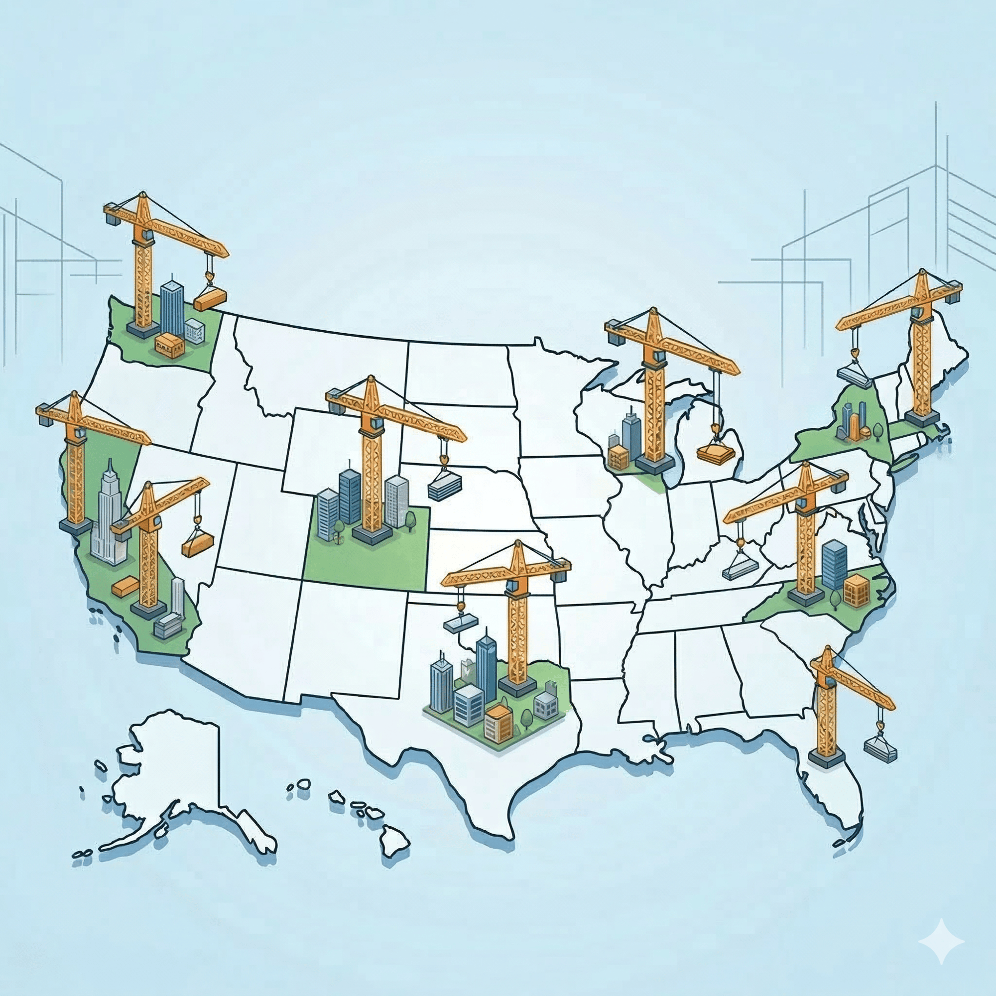 Multi location construction tech