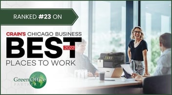 2022 Crain's Best Place to Work - Green Office Partner